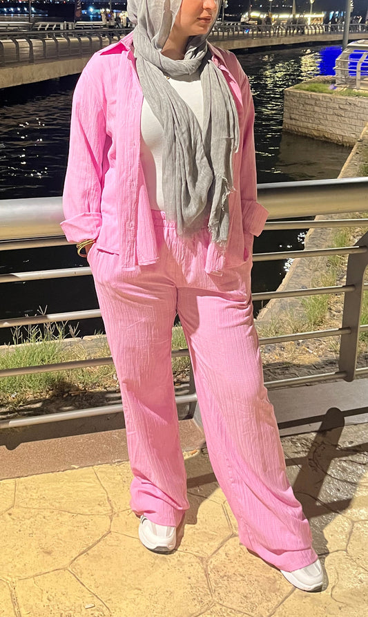 Pink Casual Suit