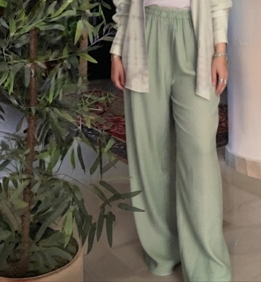 Mint Wide-Leg Pants