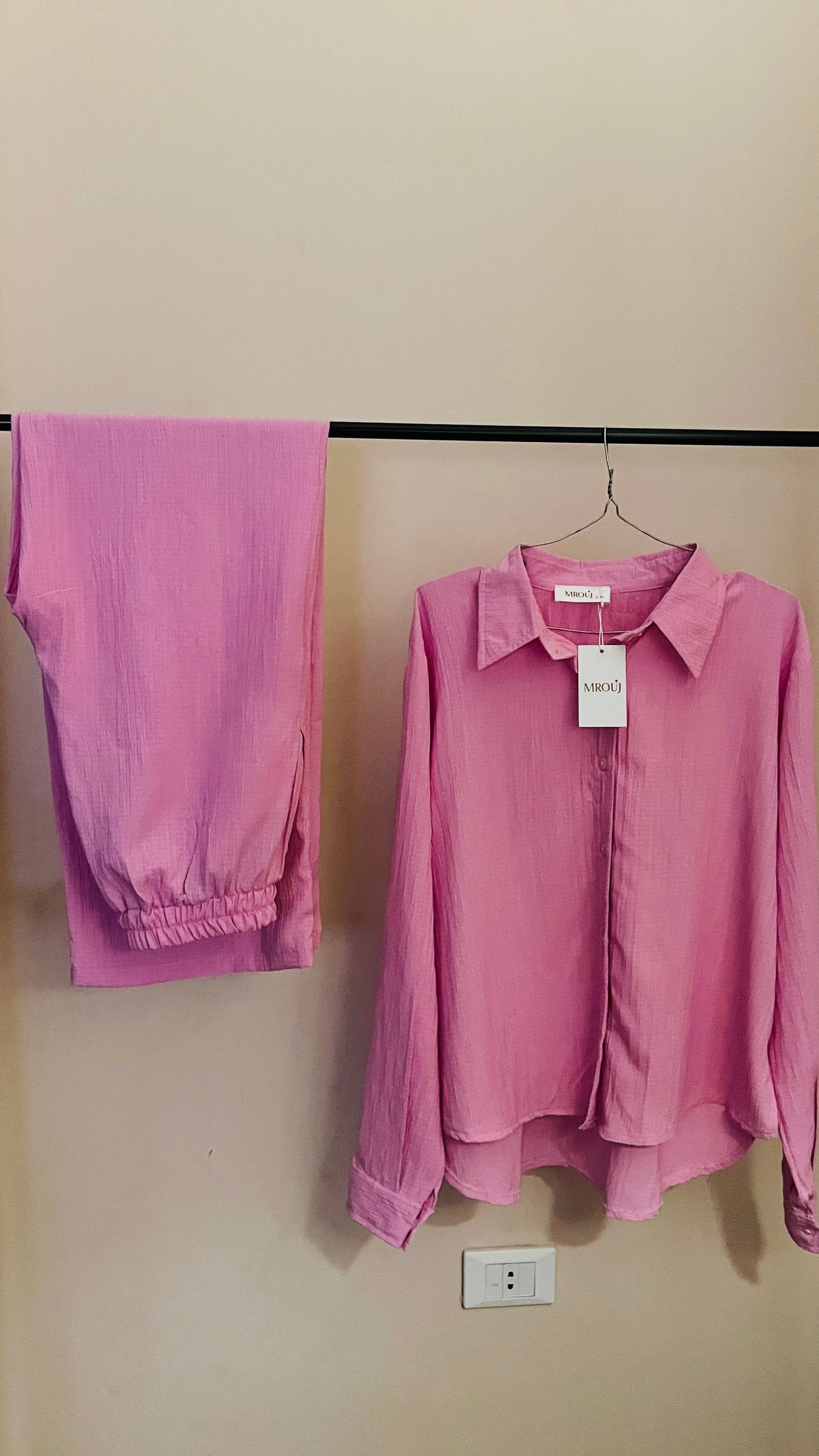 Pink Casual Suit