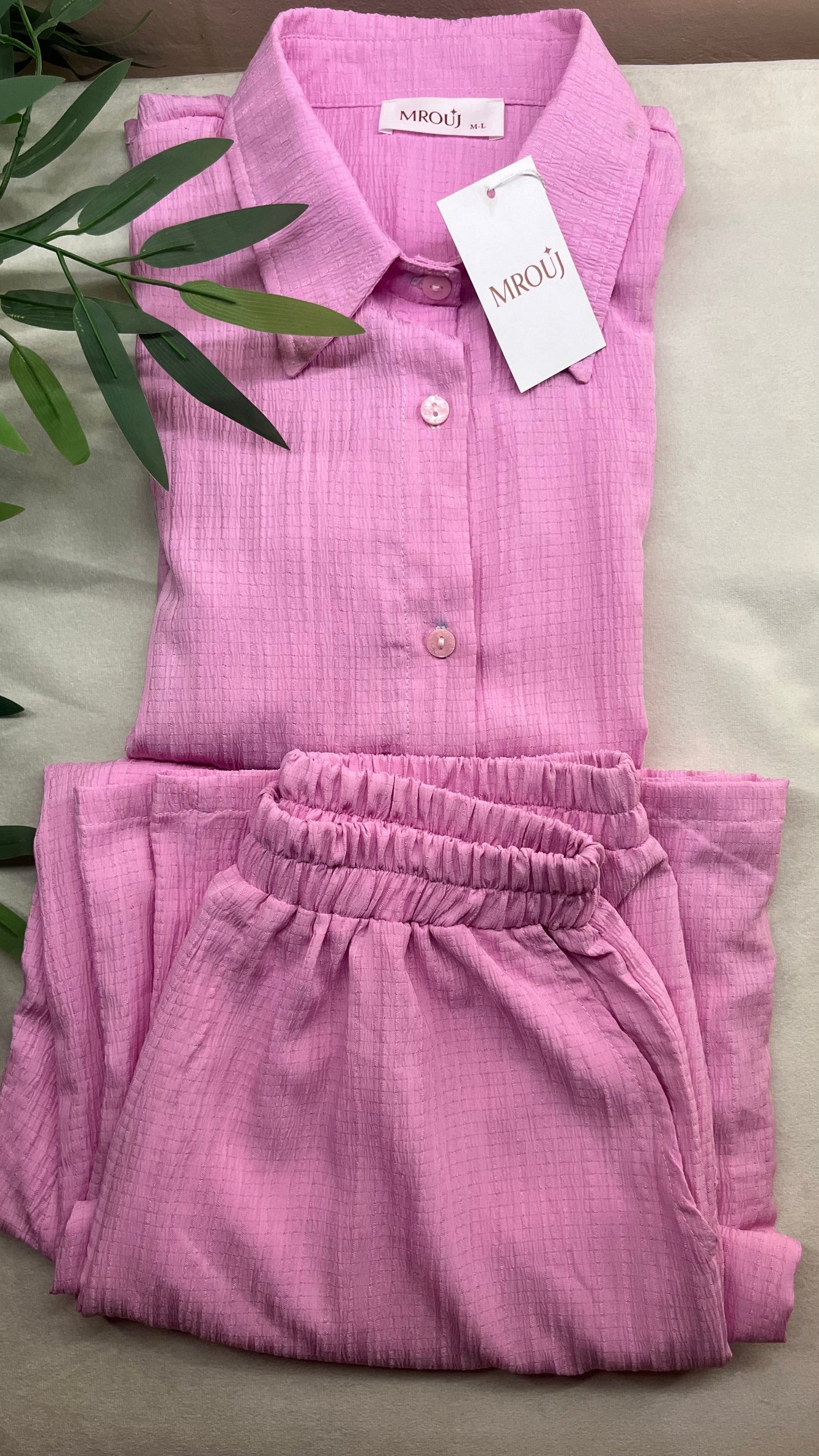 Pink Casual Suit