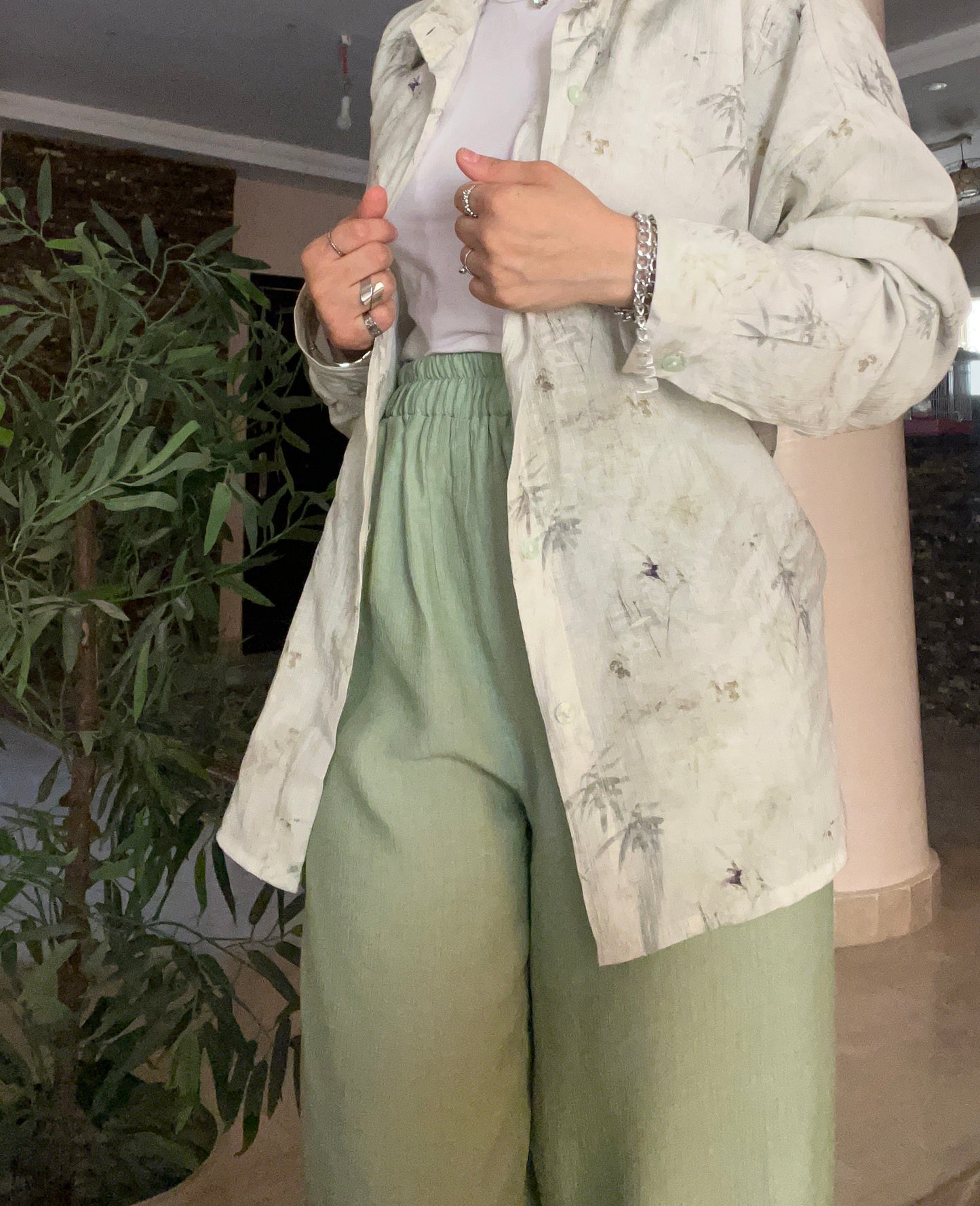 Ivory Botanical Co-Ord Set 🤍🌿