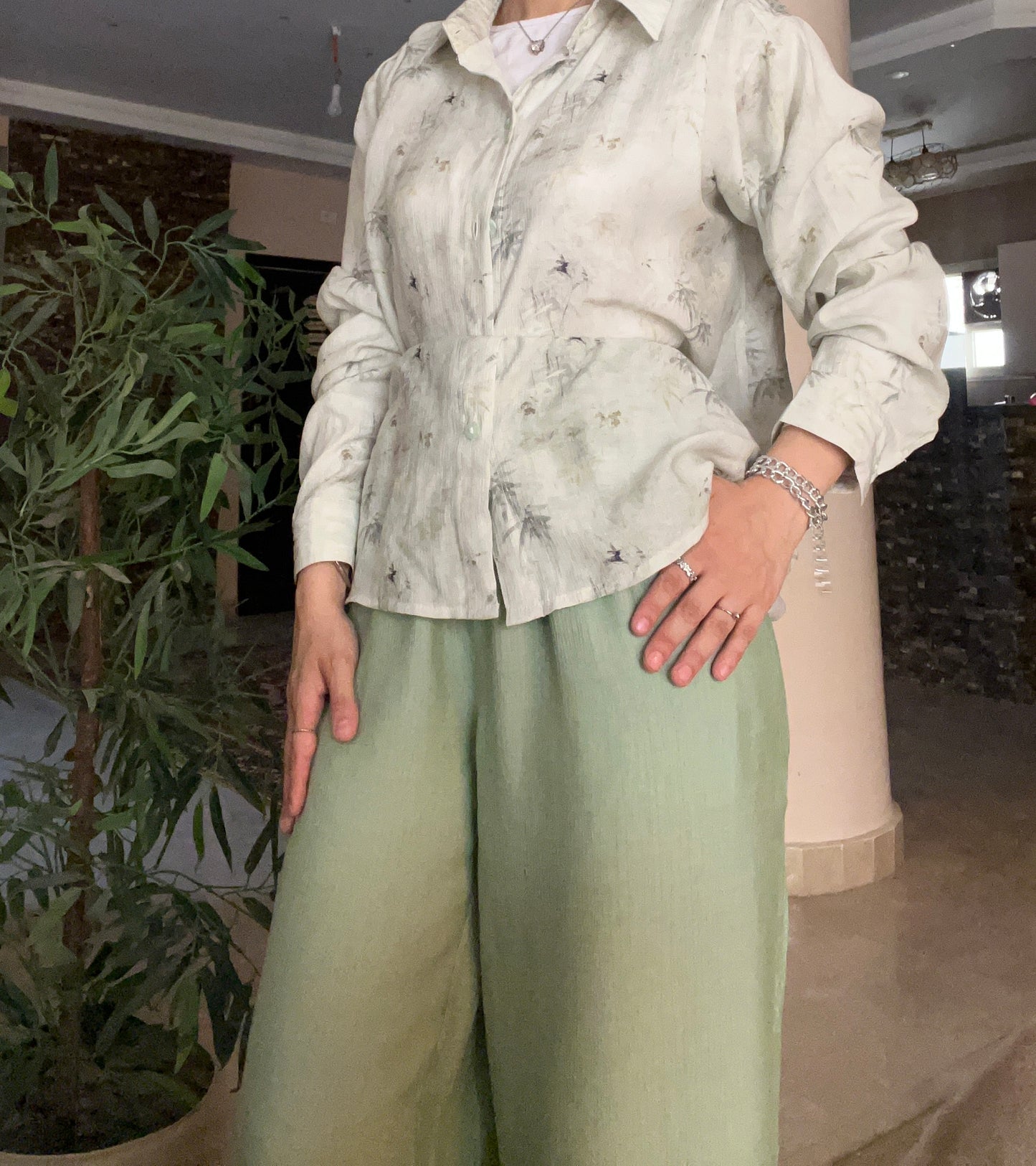 Ivory Botanical Co-Ord Set 🤍🌿