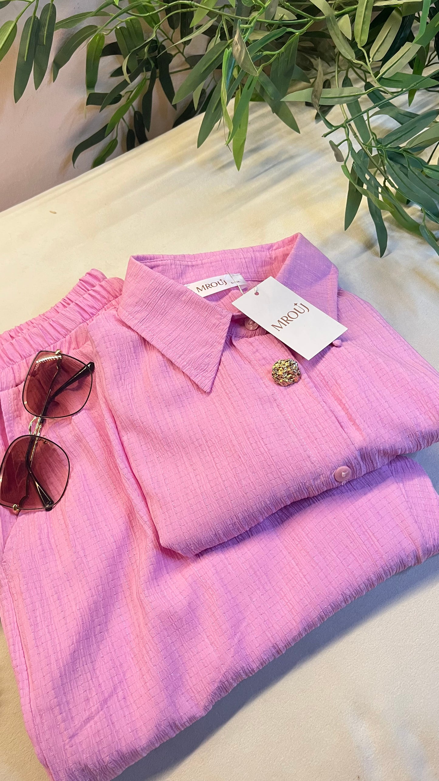 Pink Casual Suit